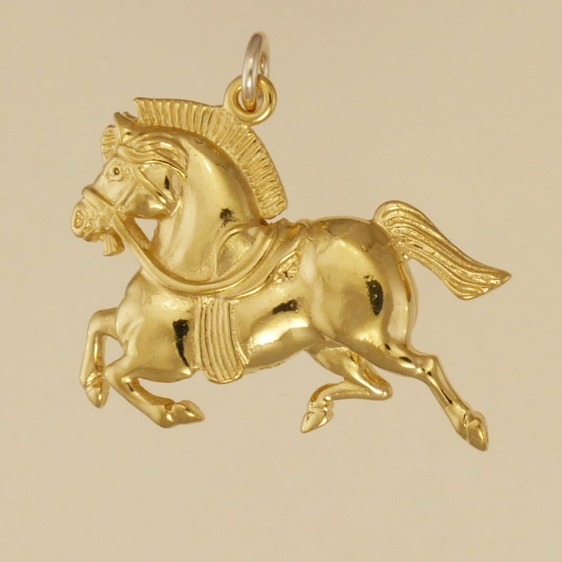 Persian War Horse Pendant - Charmworks
