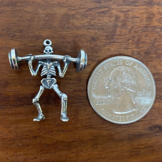 Weight Lifter Skeleton - Charmworks