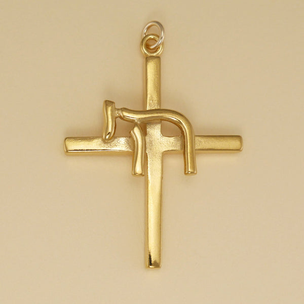 Chai Cross Pendant - Charmworks