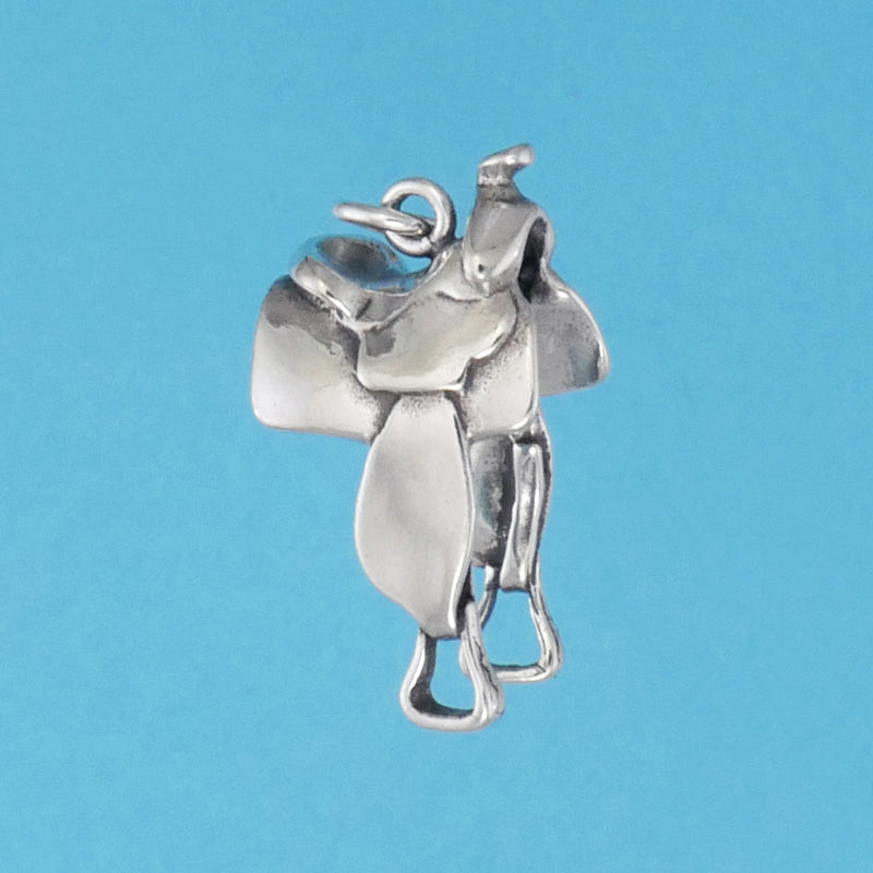 Western Saddle Charm - Charmworks
