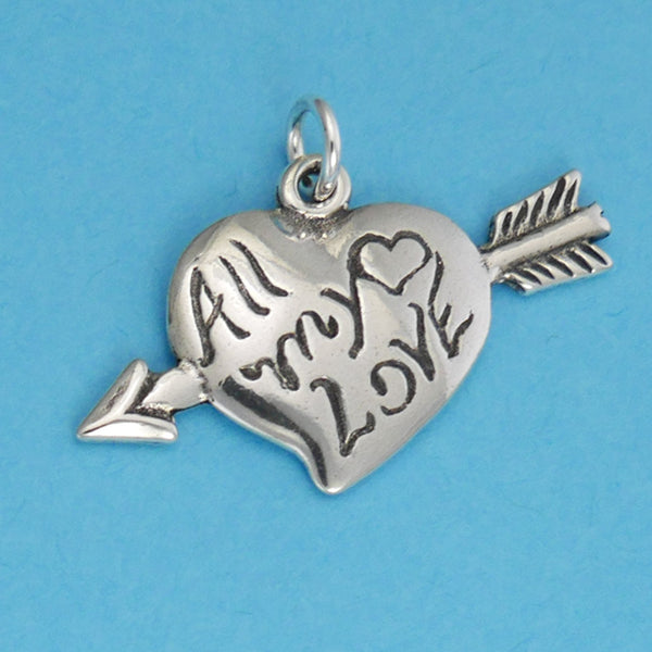 All My Love Heart Charm - Charmworks