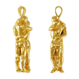 Gold vermeil lovers pendant- charmworks