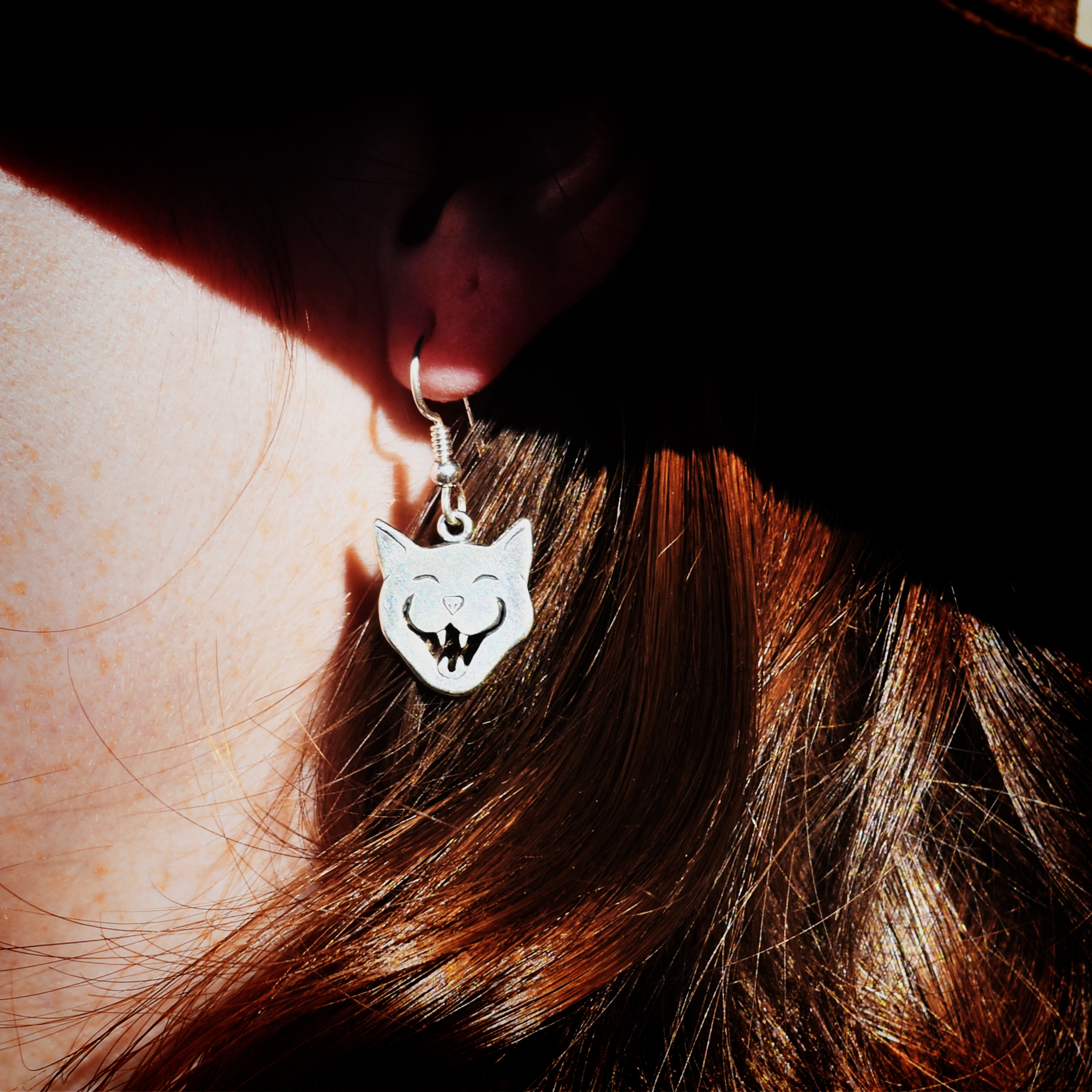 Cackling Cat Earrings - Charmworks