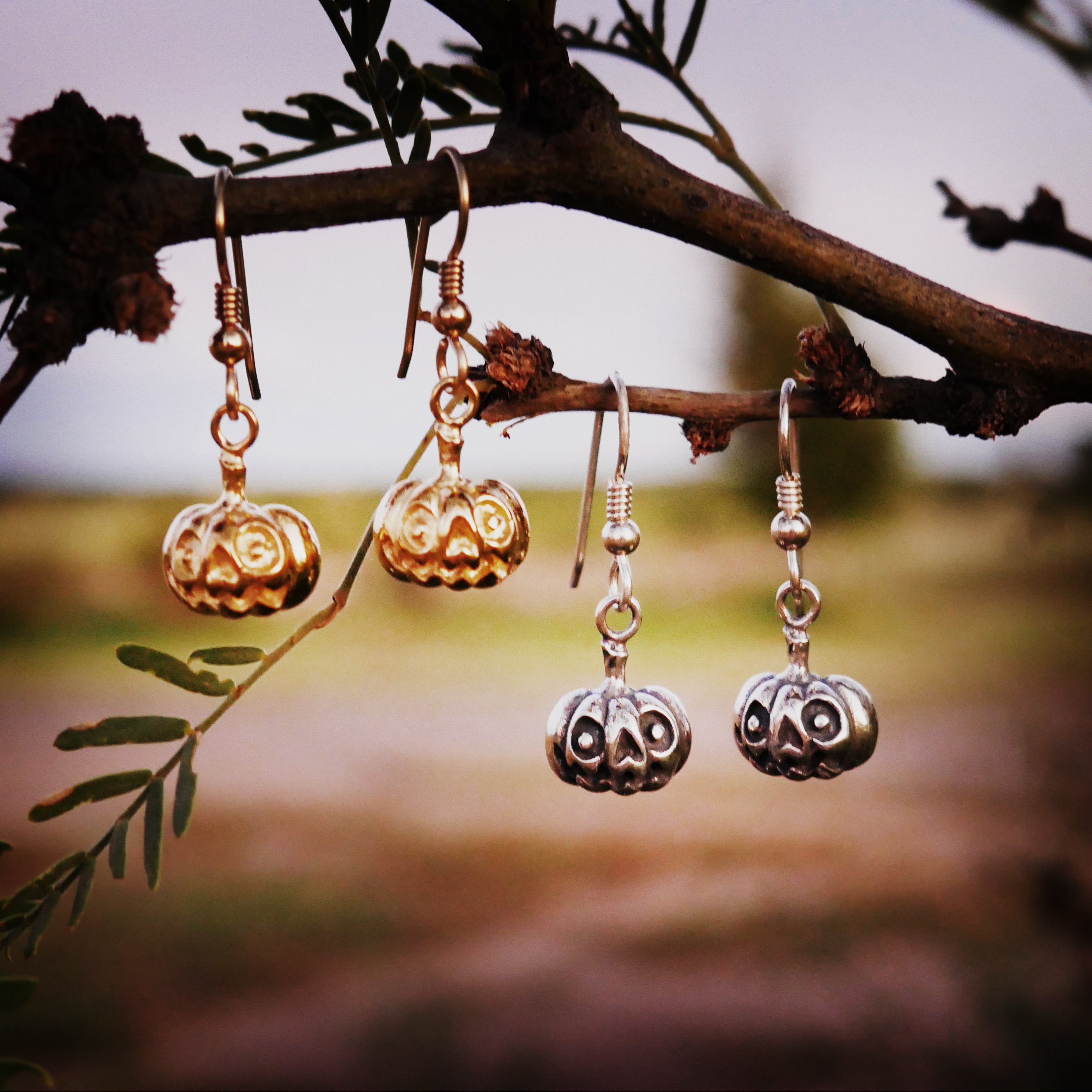 Jack O' Lantern Earrings - Charmworks