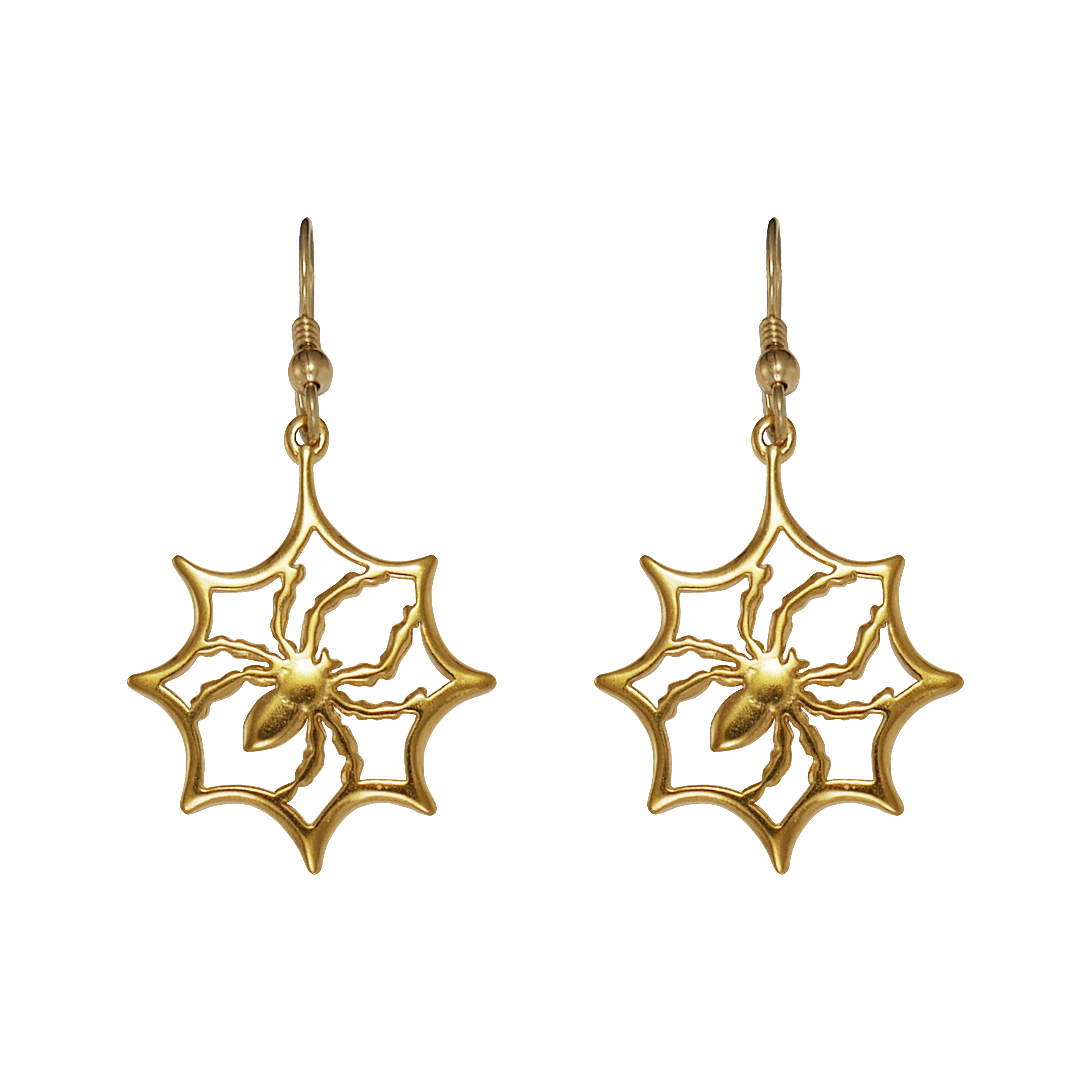 Spider In Web Earrings - Charmworks