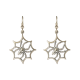 Spider In Web Earrings - Charmworks